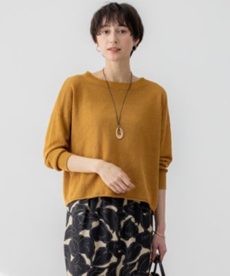 集英社HAPPY PLUS STORE23区 L（ニジュウサンク エル）/【杏さん着用】ピュアリネン ワイド ニット