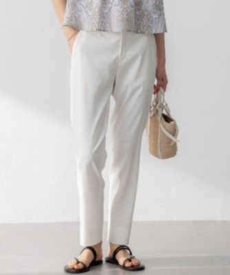 【洗える】リネンレーヨンストレッチテーパードパンツ 23区｜【洗える】リネンレーヨンストレッチ テーパードパンツ
