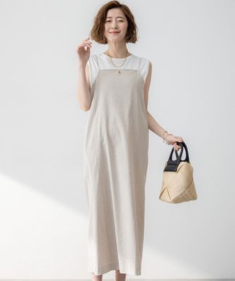 23区(ニジュウサンク)の【洗える】リネンレーヨンストレッチ I