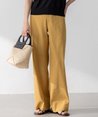 23区(ニジュウサンク)の【洗える】リネンレーヨンストレッチ ワイド