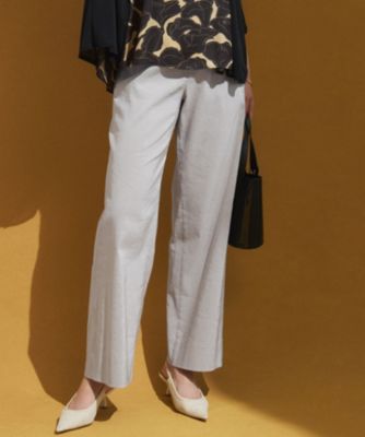 【24SS】23区 リネンレーヨンストレッチ サロペット M ブラック 洗える】リネンレーヨンストレッチ スクエアネック オールインワン