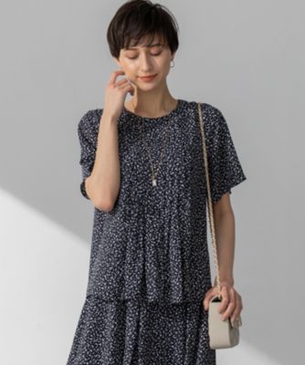 集英社HAPPY PLUS STORE23区（ニジュウサンク）/【接触冷感/吸水速乾】ペインティングプリント ブラウス