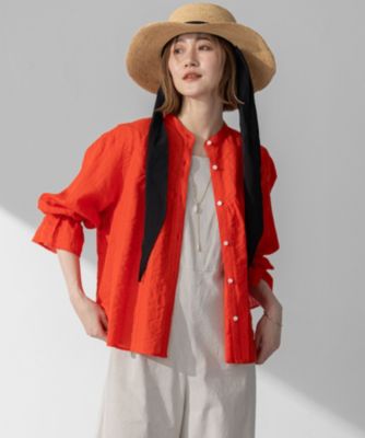 集英社HAPPY PLUS STORE23区 L（ニジュウサンク エル）/【洗える】カラミ ストライプ  切り替え ブラウス