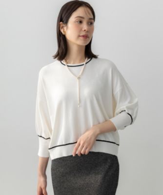 集英社HAPPY PLUS STORE組曲 S（クミキョク　エス）/【接触冷感・UVカット・抗菌防臭】ドルマンスリーブ7分袖 ニットＴ