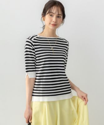 集英社HAPPY PLUS STORE組曲 L（クミキョク　エル）/【接触冷感・UVカット・抗菌防臭】5分袖ニットＴシャツ