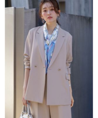集英社HAPPY PLUS STOREany SiS（エニィスィス）/【UVカット・接触冷感・吸水速乾】スマートビューティストレッチ  ダブルブレストジャケット