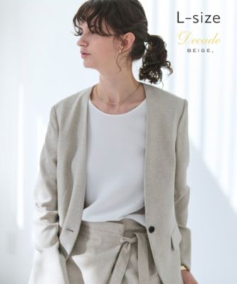 BEIGE，(ベイジ)の【洗える・L-size】CAROLE / リネンライクノー
