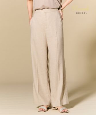 BEIGE，(ベイジ)の【洗える】CAROLE / リネンライクフルレングスワイド  