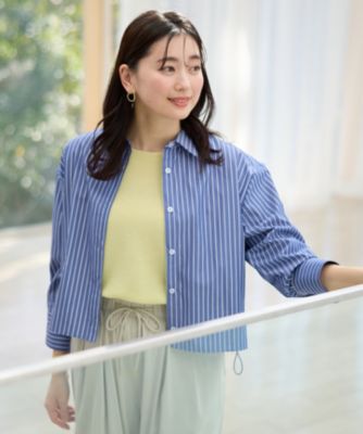 集英社HAPPY PLUS STOREany FAM（エニィファム）/【洗濯機可】ストライプドロストシャツ