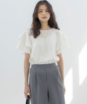 集英社HAPPY PLUS STORE組曲 L（クミキョク　エル）/カールマイヤーフリル ブラウス