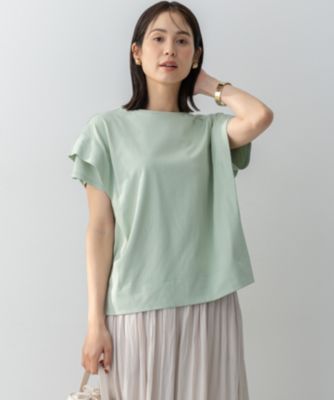 集英社HAPPY PLUS STORE組曲 S（クミキョク　エス）/【UVケア・接触冷感】GIZAコットンドルマンスリーブ Tシャツ