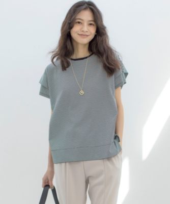 集英社HAPPY PLUS STORE組曲 S（クミキョク　エス）/【UVケア・接触冷感】GIZAコットンドルマンスリーブ Tシャツ