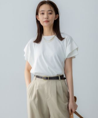 集英社HAPPY PLUS STORE組曲 L（クミキョク　エル）/【UVケア・接触冷感】GIZAコットンドルマンスリーブ Tシャツ
