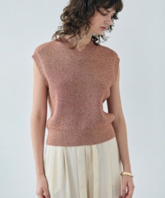 BEIGE，(ベイジ)の【洗える・eclat 5月号掲載】VANDA / ラメ入りV