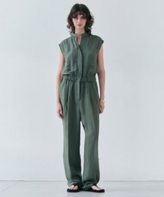 集英社HAPPY PLUS STOREBEIGE，（ベイジ）/【洗える】BERNARD / リネンノースリーブオールインワン