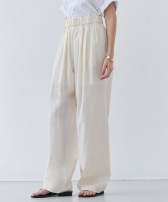 集英社HAPPY PLUS STOREBEIGE，（ベイジ）/【洗える・CLUEL 5月号掲載】MALLOW / コットンイージーワイドパンツ