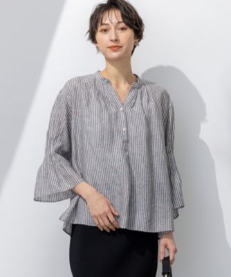 23区洗える】LIBECO タックスリーブ シャツ 23区｜【洗える】LIBECO タックスリーブ シャツ | Rakuten
