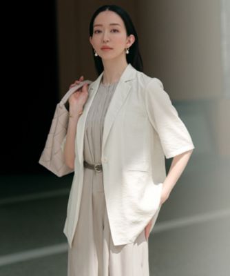 2025春夏☆oggi掲載 23区 シアータンブラーハーフスリーブ
