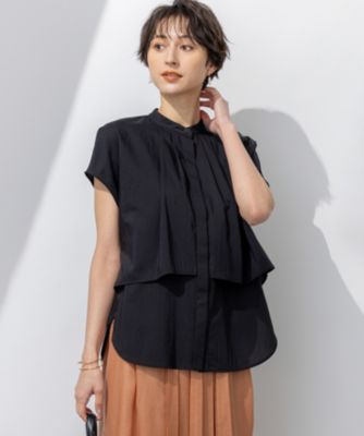 集英社HAPPY PLUS STORE23区（ニジュウサンク）/【撥水加工/洗える】シアーナイロンツイル レイヤード ブラウス
