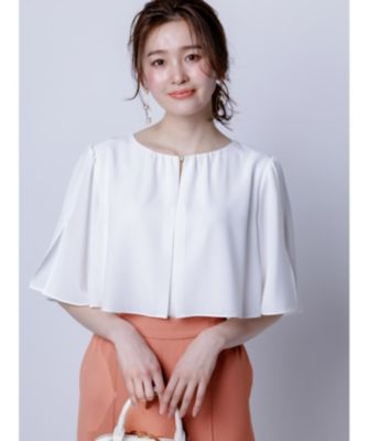 集英社HAPPY PLUS STOREany SiS（エニィスィス）/【洗える】ケープフレアスリーブ ブラウス