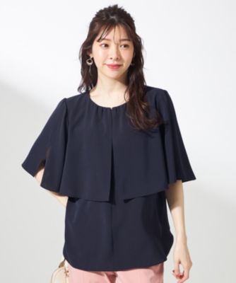 集英社HAPPY PLUS STOREany SiS（エニィスィス）/【洗える】ケープフレアスリーブ ブラウス