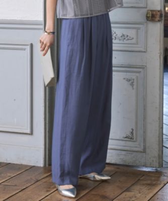 集英社HAPPY PLUS STORE自由区（ジユウク）/【カタログ掲載・セットアップ対応・接触冷感・UVケア・洗える】エアリーツイルワイド パンツ