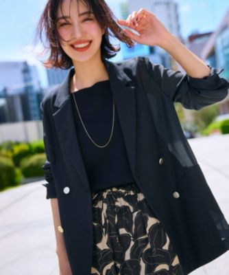 人気！any SiS シアーメッシュジャケット ネイビー any SiS(エニィスィス)の【吸水速乾・洗える】シアーメッシュ