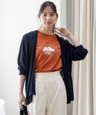 カーディガン 「接触冷感・UVケア・洗える」着流し カーディガン レディース any SiS カーディガン 「接触冷感・UVケア・洗える」着流し
