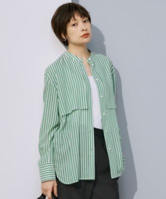 ICB(アイシービー)の【洗える】キュプラローンストライプ シャツ通販