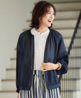 集英社HAPPY PLUS STORE自由区 L（ジユウク　エル）/【SHIHOさん着用・洗える】ソフトリネンフリルディティール ブラウス