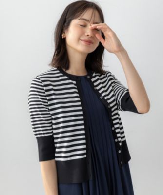 集英社HAPPY PLUS STORE組曲 S（クミキョク　エス）/ドライタッチ 5分袖カーディガン