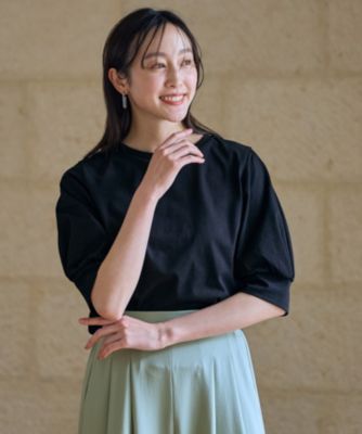 集英社HAPPY PLUS STOREany FAM（エニィファム）/【洗濯機可/接触冷感/UVケア】パフスリーブカットソー