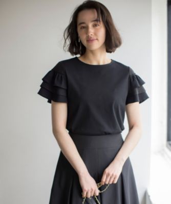 集英社HAPPY PLUS STORE組曲 L（クミキョク　エル）/【接触冷感】コットンポンチシアースリーブ ブラウス