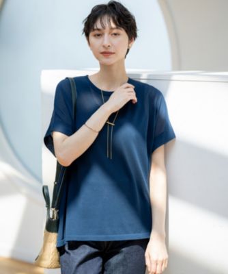 23区 L(ニジュウサンク エル)の【洗える】ライトシアー ハーフスリーブ