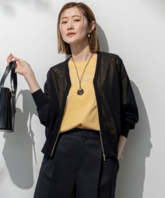 23区(ニジュウサンク)の【洗える】ライトシアーニット ブルゾン