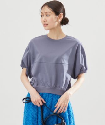 集英社HAPPY PLUS STORE組曲 S（クミキョク　エス）/【WEB限定・接触冷感・UVケア】クールプレーティング天竺スエットライク カットソー