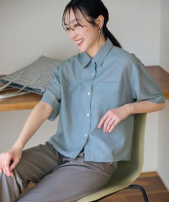 集英社HAPPY PLUS STOREany FAM（エニィファム）/【洗濯機可】シアーテックリネンシャツ