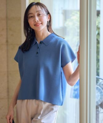 集英社HAPPY PLUS STOREany FAM（エニィファム）/【洗濯機可/アンチピリング/UVカット】ミラノリブニットポロ
