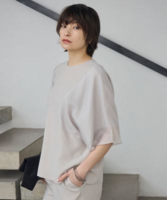 icb【UV接触冷感・速乾】 FluidBackSatin シアーコンビブラウス 楽天市場】【UVケア・接触冷感・速乾・洗える】 FluidBackSatin