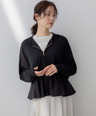 集英社HAPPY PLUS STORE組曲（クミキョク）/【UVカット・接触冷感・WEB限定】ラッシュガード ペプラムパーカー
