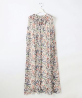 美品⁂センソユニコ⁂ロングワンピース　リネン　アシメ　変形ヘム　バルーン　M 美品⁂センソユニコ⁂ロングワンピース リネン アシメ 変形ヘム バルーン M