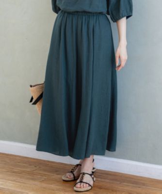 集英社HAPPY PLUS STORE23区（ニジュウサンク）/【洗える】LIBECOリネン ガウチョ パンツ