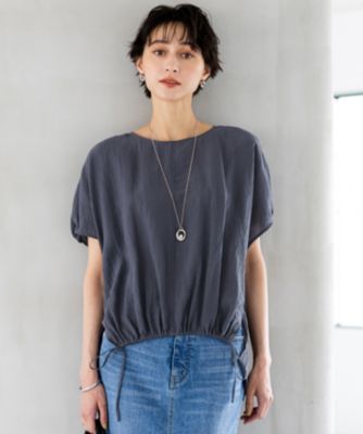 集英社HAPPY PLUS STORE23区（ニジュウサンク）/【SLOW/一部店舗限定】ナチュラルピケワッシャー ブラウス