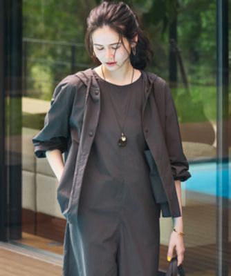 美品 23区 ソフトナイロンタフタ 春ブルゾン ジャケット 23区(ニジュウサンク)の【SLOW/一部店舗限定】UVカット/撥水