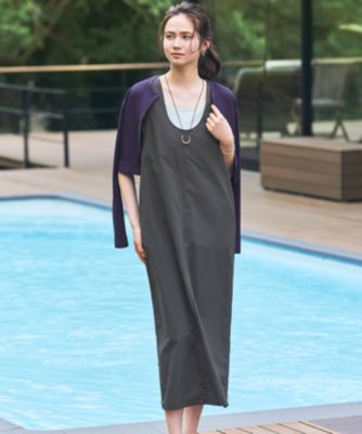 集英社HAPPY PLUS STORE23区 L（ニジュウサンク エル）/【SLOW/一部店舗限定】UVカット/撥水/接触冷感 ナイロンタスランタフタ ワンピース