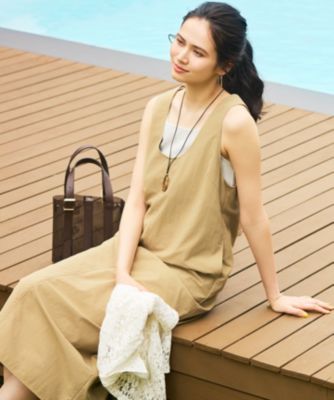集英社HAPPY PLUS STORE23区（ニジュウサンク）/【SLOW/一部店舗限定】UVカット/撥水/接触冷感 ナイロンタスランタフタ ワンピース
