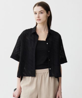 ICB(アイシービー)の【洗える】ゼブラシアーJQ クロップドシャツ通販  