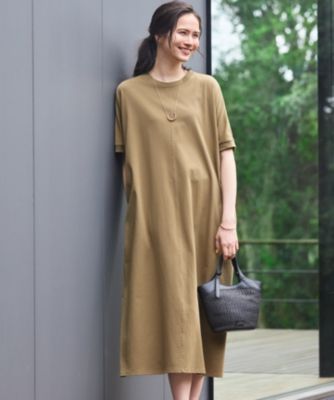 集英社HAPPY PLUS STORE23区 S（ニジュウサンク エス）/【SLOW/一部店舗限定】MVSコットン T ワンピース