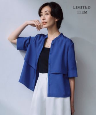 美品✨ アドーア 25SS 定価4.6万 シルキーソフトサテンブラウス ICB 