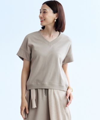 集英社HAPPY PLUS STORE23区（ニジュウサンク）/【SLOW/WEB限定】ラスティックテリー Vネック カットソー